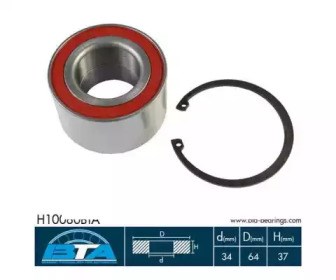 Підшипник ступиці передньої H10080BTA BTA