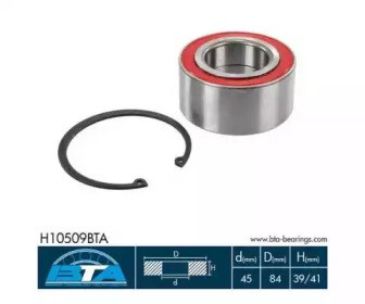 Підшипник ступиці передньої H10509BTA BTA
