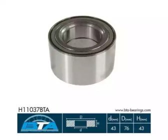 Комплект підшипник маточини передньої H11037BTA BTA