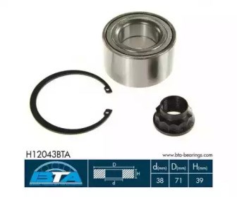 Підшипник ступиці передньої H12043BTA BTA