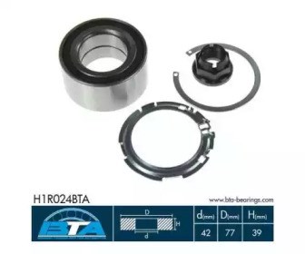 Підшипник маточини передньої H1R024BTA BTA
