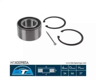 Комплект підшипника маточини колеса H1X009BTA BTA