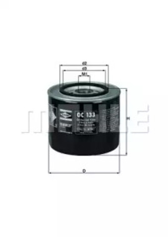 Elh4125 фільтр оливи ( аналогwl7125/oc86) OC133