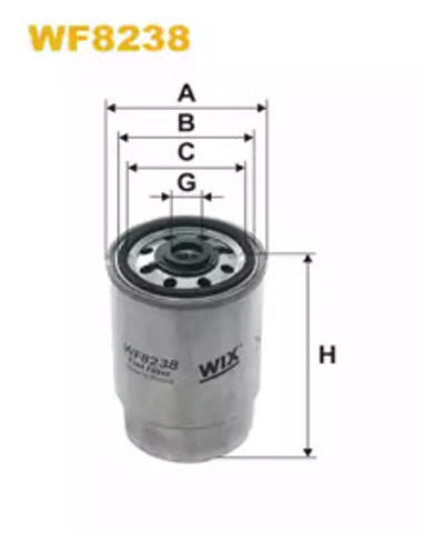 Фільтр-відстійник палива грубої очистки WF8238 WIX