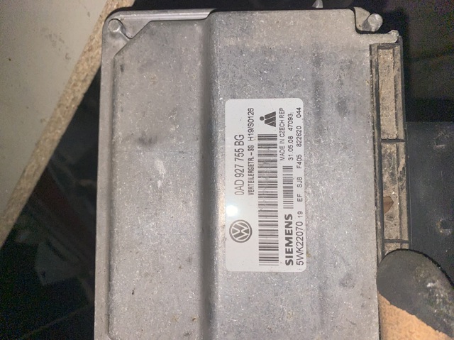 Модуль керування роздавальної коробкою 0AD927755BG VAG