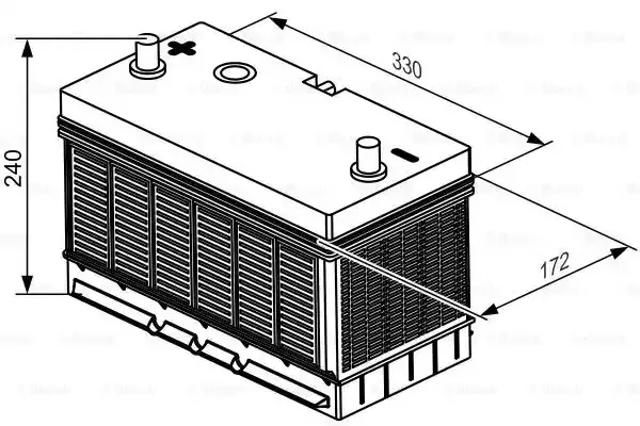 Батарея акумуляторна 0092T30520 BOSCH