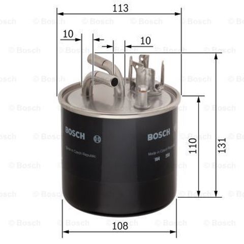 Фільтр тонкого очищення палива 0450906458 BOSCH