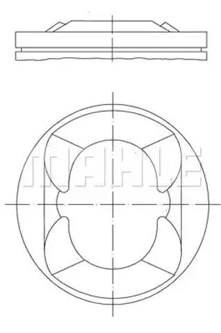 Поршня на 1 циліндр, STD 081PI00110000 MAHLE