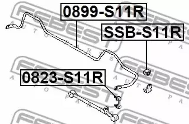 Стабілізатор поперечної стійкості задній 0899S11R FEBEST