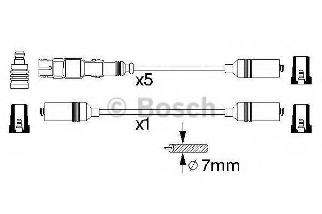 Дріт високовольтні, комплект 0986356350 BOSCH