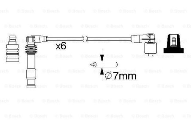 Дріт високовольтний 0986357162 BOSCH