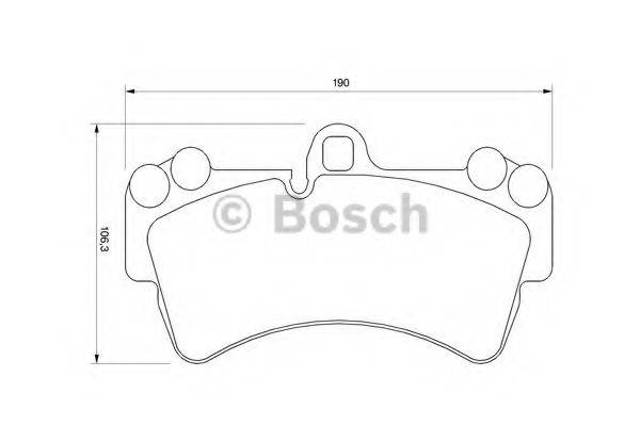 Колодки передні 0986424739 BOSCH