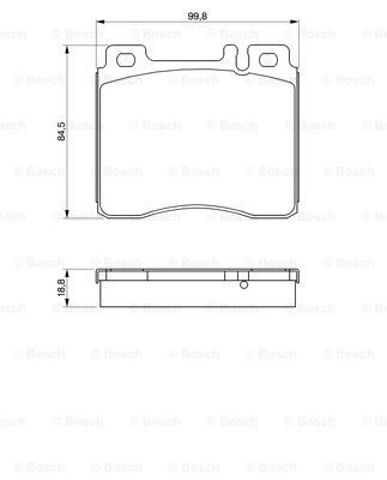 Колодки передні 0986460976 BOSCH