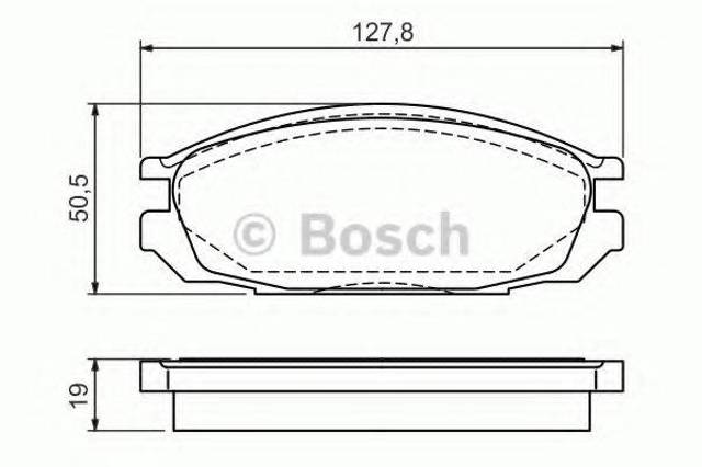 Задні колодки 0986461133 BOSCH
