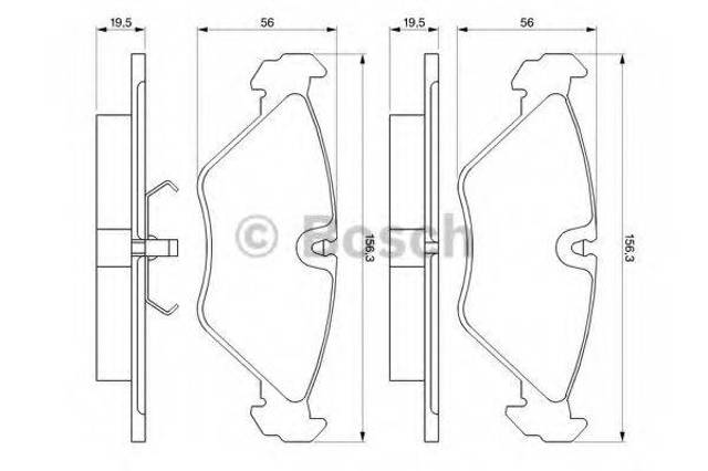 Тормозні колодки 0986461766 BOSCH