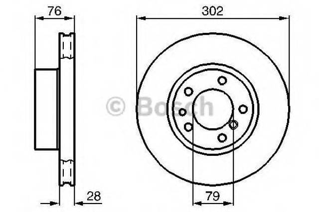 Ротор гальмівний 0986478317 BOSCH
