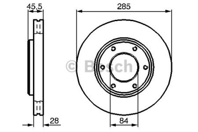 Гальмо дискове переднє 0986478693 BOSCH
