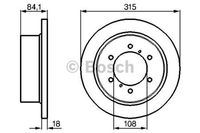 Задні дискові гальма 0986478713 BOSCH