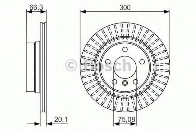 Задні дискові гальма 0986479044 BOSCH