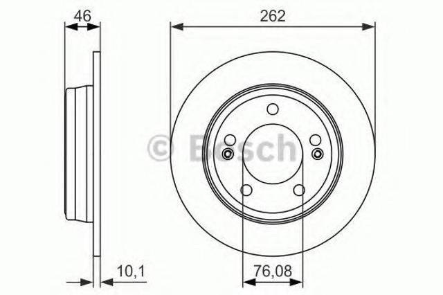 Диск гальмівний задній 0986479052 BOSCH