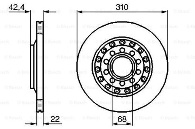 Задні дискові гальма 0986479062 BOSCH