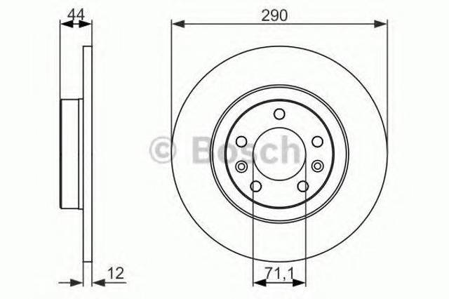 Дискові гальма 0986479130 BOSCH