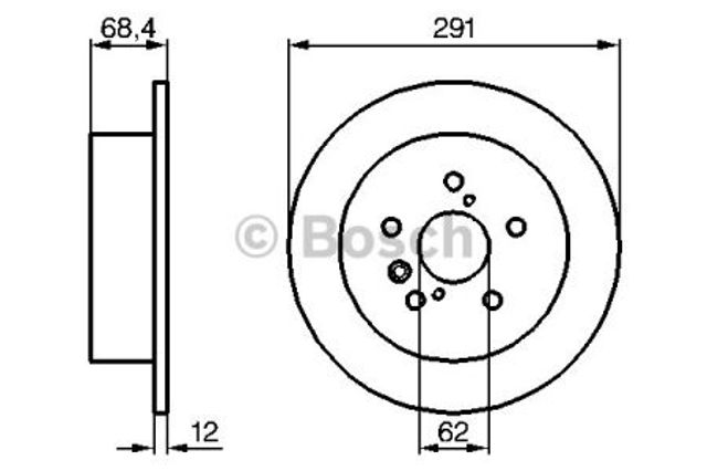 Задні дискові гальма 0986479200 BOSCH