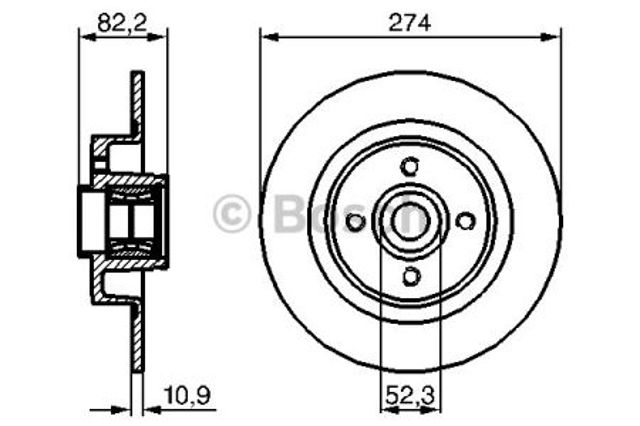Дискові гальма 0986479277 BOSCH