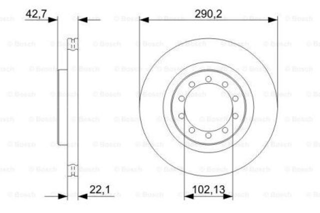 Ротор гальмівний 0986479343 BOSCH