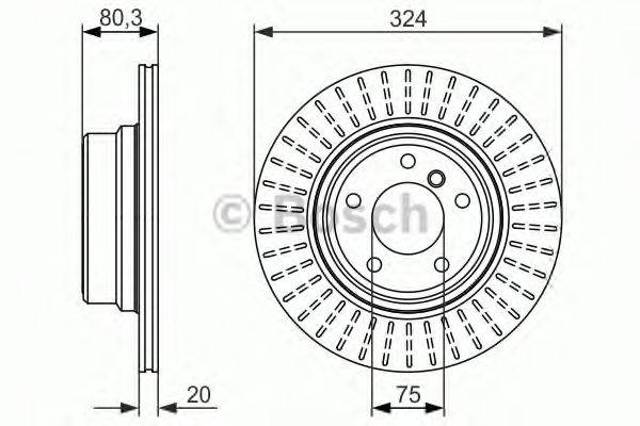 Дискові гальма 0986479350 BOSCH