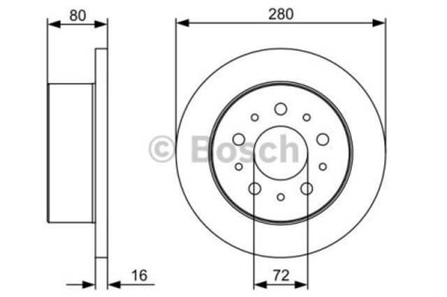 Задні дискові гальма 0986479399 BOSCH
