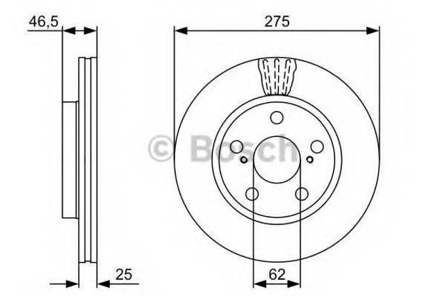 Ротор гальмівний 0986479428 BOSCH