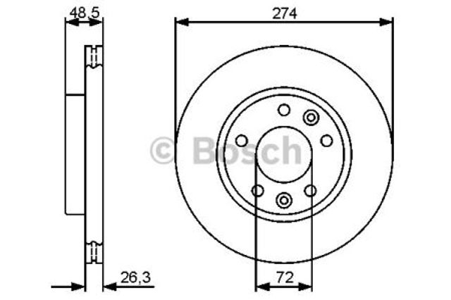 Ротор гальмівний 0986479444 BOSCH