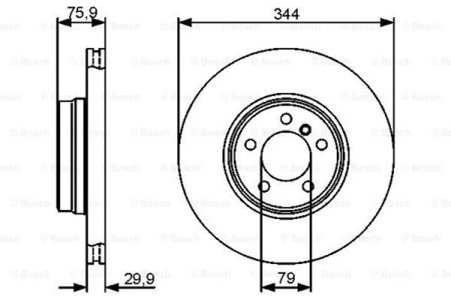Ротор гальмівний 0986479475 BOSCH