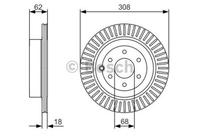 Задні дискові гальма 0986479533 BOSCH