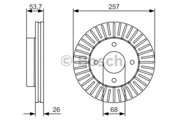 Ротор гальмівний 0986479535 BOSCH