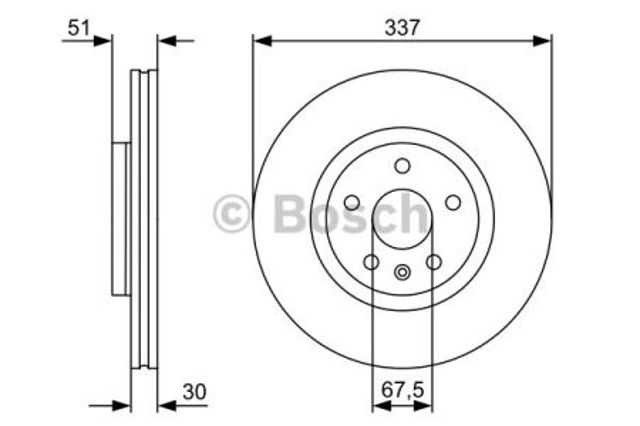 Ротор гальмівний 0986479545 BOSCH