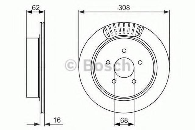 Задні дискові гальма 0986479606 BOSCH