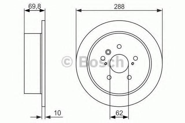 Задні дискові гальма 0986479614 BOSCH