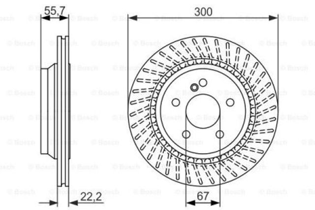 Задні дискові гальма 0986479655 BOSCH