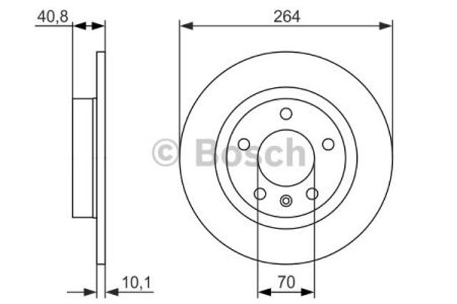 Задні дискові гальма 0986479715 BOSCH