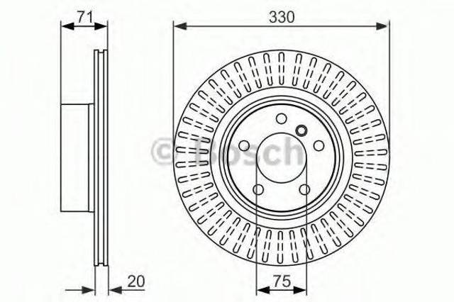 Дискові гальма 0986479727 BOSCH