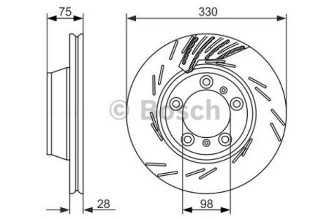 Дискові гальма 0986479733 BOSCH