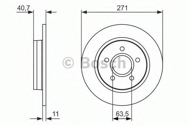 Дискові гальма 0986479763 BOSCH