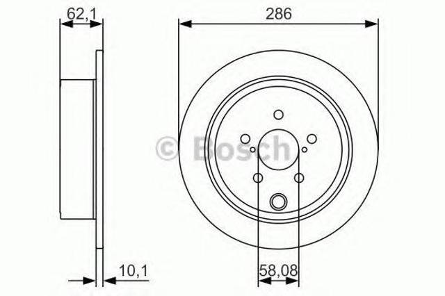 Задні дискові гальма 0986479A10 BOSCH