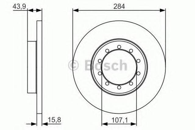 Задні дискові гальма 0986479A34 BOSCH