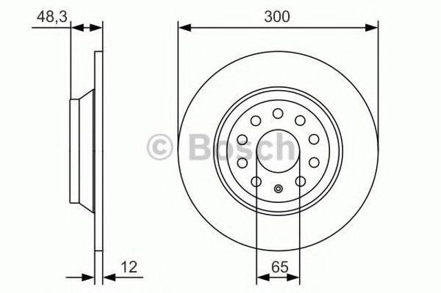 Задні дискові гальма 0986479A84 BOSCH