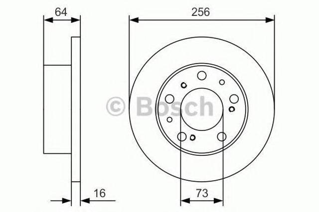Гальмо дискове переднє 0986479A89 BOSCH