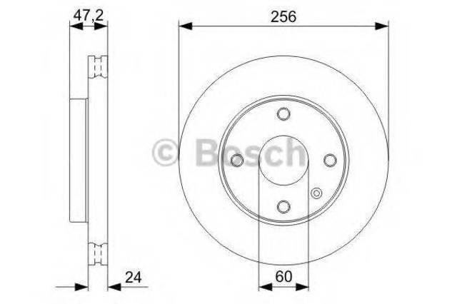 Гальмо дискове переднє 0986479C01 BOSCH