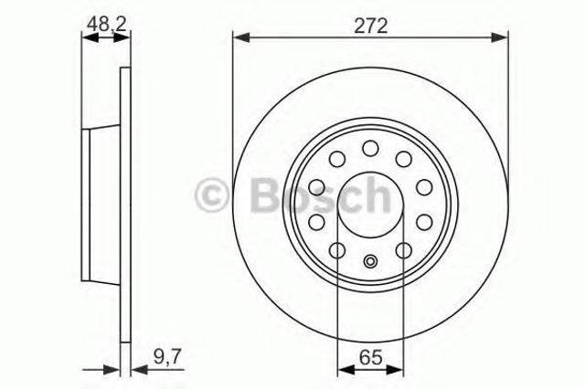 Дискові гальма 0986479C20 BOSCH